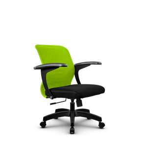 Офисное кресло SU-M-4/подл.160/осн.001, Зеленый/Черный в Новосибирске - предосмотр