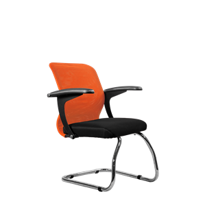 Офисный стул SU-M-4/подл.160/осн.007, Оранжевый/Черный в Новосибирске