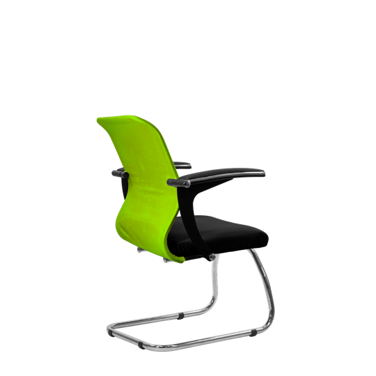Офисный стул SU-M-4/подл.160/осн.007, Зеленый/Черный в Новосибирске - изображение 2