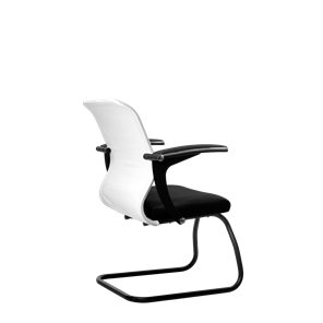 Офисный стул SU-M-4/подл.160/осн.008, Белый/Черный в Новосибирске - предосмотр 2