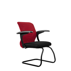 Офисный стул SU-M-4/подл.160/осн.008, Красный/Черный в Новосибирске