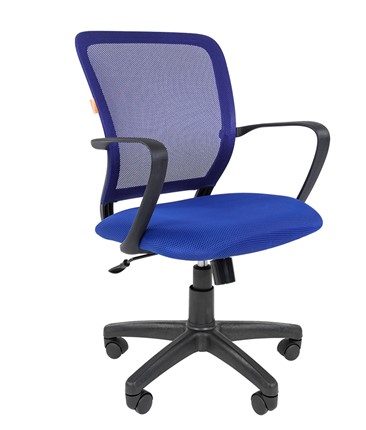 Офисное кресло CHAIRMAN 698 black TW-05, ткань, цвет синий в Новосибирске - изображение