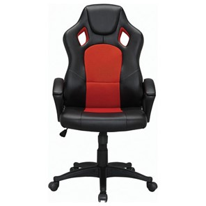 Офисное кресло Brabix Rider EX-544 (экокожа черная/ткань красная) 531583 в Новосибирске
