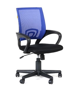 Офисное кресло CHAIRMAN 696 black Сетчатый акрил DW61 синий в Бердске