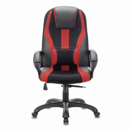 Компьютерное кресло Brabix Premium Rapid GM-102 (экокожа/ткань, черное/красное) 532107 в Новосибирске - изображение