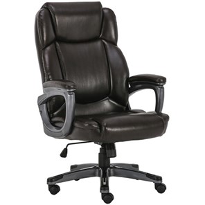 Офисное кресло Brabix Premium Favorite EX-577 (пружинный блок, рециклир. кожа, коричневое) 531936 в Новосибирске