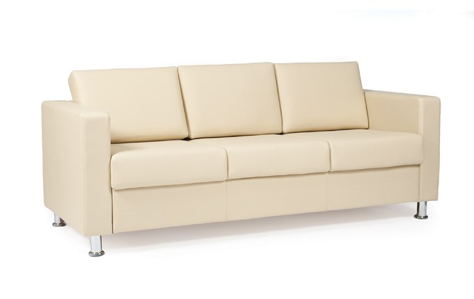 Прямой диван Симпл трехместный, экокожа в Бердске - изображение 1