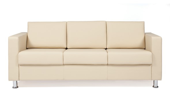 Прямой диван Симпл трехместный, экокожа в Бердске - изображение