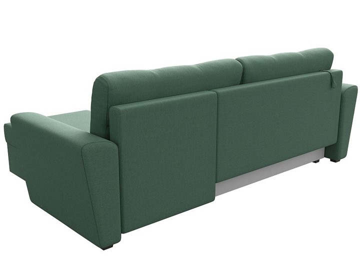 Угловой диван для гостиной Амстердам Лайт, Амур зеленый (рогожка) в Новосибирске - изображение 5