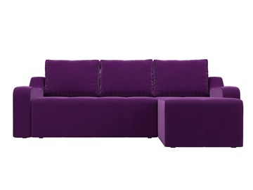 Угловой раскладной диван Элида, Фиолетовый (микровельвет) в Новосибирске - предосмотр 2