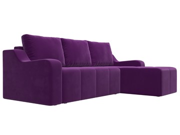 Угловой раскладной диван Элида, Фиолетовый (микровельвет) в Новосибирске - предосмотр 3