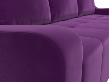 Угловой раскладной диван Элида, Фиолетовый (микровельвет) в Новосибирске - предосмотр 4