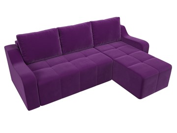 Угловой раскладной диван Элида, Фиолетовый (микровельвет) в Новосибирске - предосмотр 5