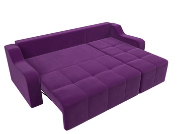 Угловой раскладной диван Элида, Фиолетовый (микровельвет) в Новосибирске - предосмотр 7