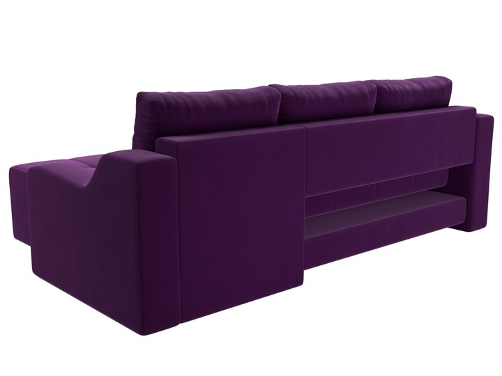 Угловой раскладной диван Элида, Фиолетовый (микровельвет) в Новосибирске - изображение 8