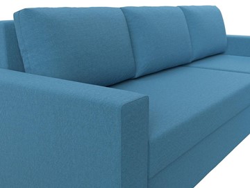 Угловой диван с оттоманкой Траумберг Лайт, Амур голубой (Рогожка) в Новосибирске - предосмотр 6