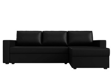 Угловой диван с оттоманкой Траумберг Лайт, Черный (Экокожа) в Новосибирске - предосмотр 5