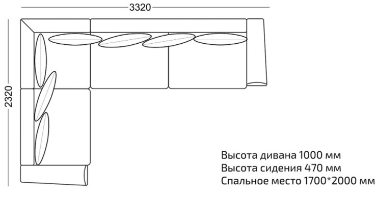 Диван угловой Виктория в Новосибирске - изображение 2