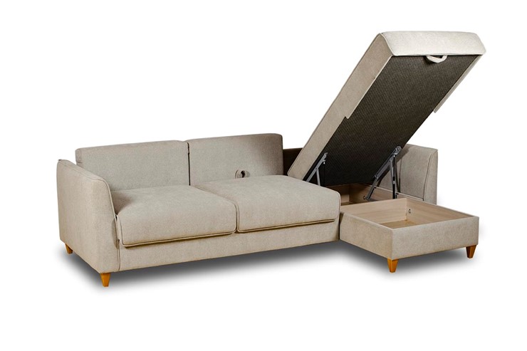 Угловой диван с оттоманкой SLIM LUX 2680х1700 мм в Новосибирске - изображение 2
