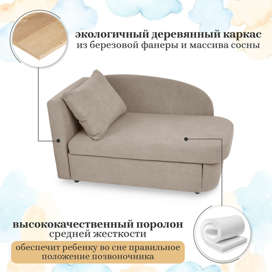 Мягкий диван левый Тедди бежевый в Новосибирске - изображение 21