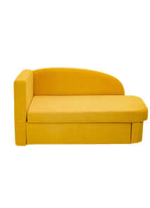 Мягкий диван левый Тедди желтый в Новосибирске - предосмотр 1