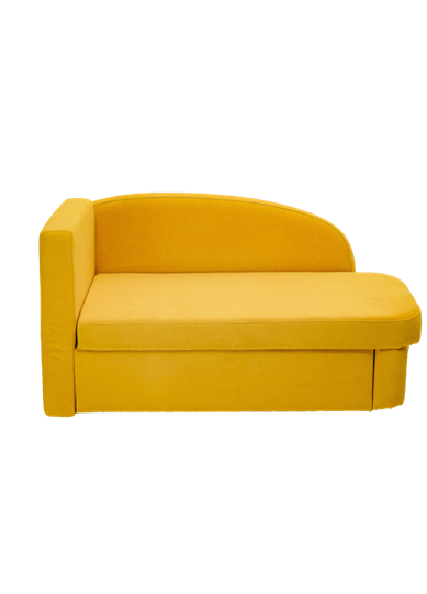 Мягкий диван левый Тедди желтый в Новосибирске - изображение 1