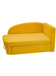 Мягкий диван правый Тедди желтый в Новосибирске - предосмотр 1