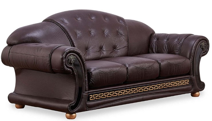 Раскладной диван Versace (3-х местный) коричневый 37 (VERSUS) в Новосибирске - изображение 1