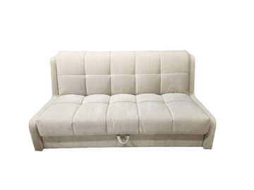 Прямой диван Аккордеон-Кровать 1,55 с каретной утяжкой, клетка (ППУ) в Бердске