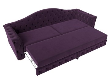 Прямой диван Артис, Фиолетовый (велюр) в Новосибирске - предосмотр 1