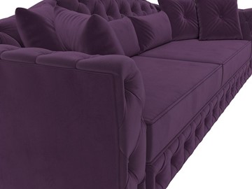 Прямой диван Артис, Фиолетовый (велюр) в Новосибирске - предосмотр 3