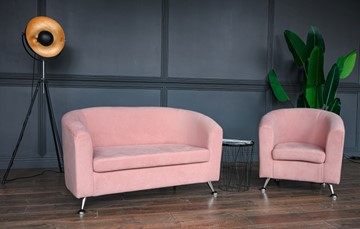 Прямой диван Брамс 2Д розовый в Новосибирске - предосмотр 6