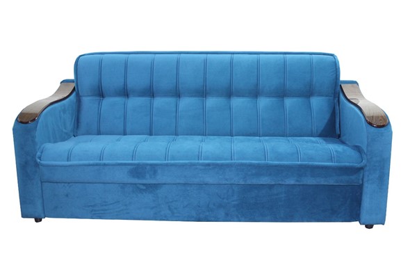 Прямой диван Comfort Lux 404 (Синий) в Новосибирске - изображение