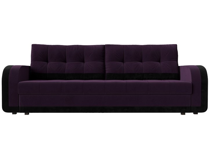 Прямой диван Марсель, Фиолетовый/черный (велюр) в Новосибирске - изображение 5