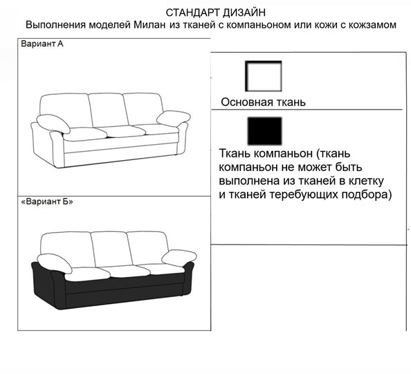 Прямой диван Милан 3-местный, Миксотойл в Новосибирске - изображение 15