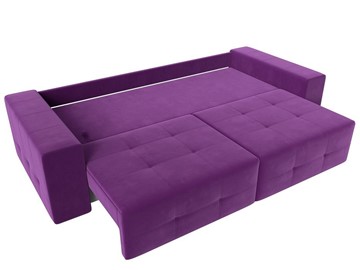 Прямой диван Перри НПБ, Фиолетовый (микровельвет) в Новосибирске - предосмотр 2