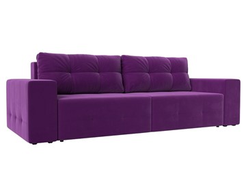 Прямой диван Перри НПБ, Фиолетовый (микровельвет) в Новосибирске - предосмотр