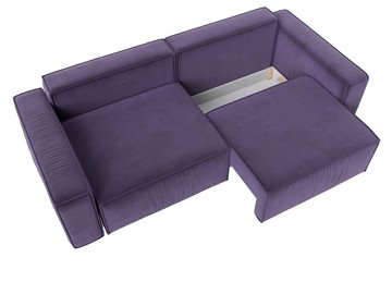 Прямой диван Прага Классик, Фиолетовый (велюр) НПБ в Новосибирске - предосмотр 1