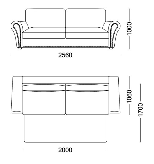 Прямой диван Виктория 2 подушки в Новосибирске выгодно купить - за 76995 р