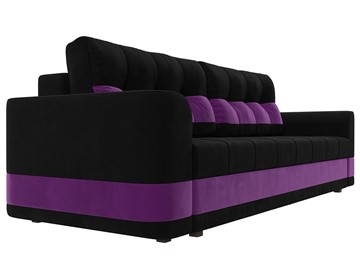 Прямой диван Честер, Черный/фиолетовый (вельвет) в Новосибирске - предосмотр 2