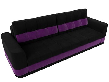 Прямой диван Честер, Черный/фиолетовый (вельвет) в Новосибирске - предосмотр 4