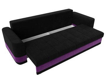 Прямой диван Честер, Черный/фиолетовый (вельвет) в Новосибирске - предосмотр 5