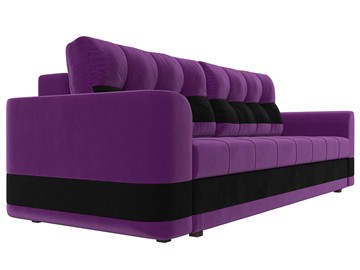 Прямой диван Честер, Фиолетовый/черный (вельвет) в Новосибирске - предосмотр 2