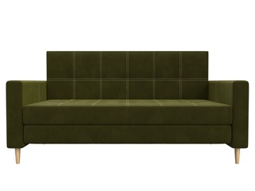 Прямой диван Лига-038, Зеленый (микровельвет) в Новосибирске - предосмотр 6