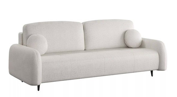 Прямой диван Монблан 3т, Рогожка Муза 01 в Новосибирске - изображение
