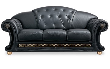 Раскладной диван Versace (3-х местный) black в Новосибирске