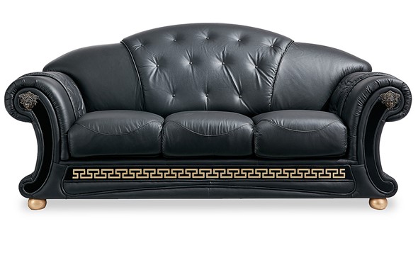 Раскладной диван Versace (3-х местный) black в Новосибирске - изображение