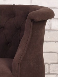 Кресло Бархат (темно-коричневый/темно-коричневый) в Новосибирске - предосмотр 3
