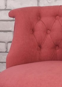 Кресло Бархат (ярко-розовый/белый) в Новосибирске - предосмотр 3