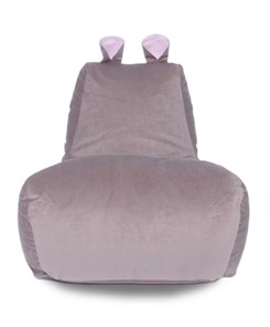 Кресло-мешок Бегемот кофе/розовый в Бердске